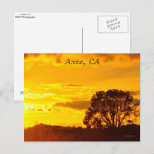 Sunset in Anza, CA Postkarte (Vorne/Hinten)