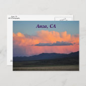 Sunset in Anza, CA Postkarte (Vorne/Hinten)