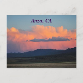Sunset in Anza, CA Postkarte