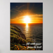 Sunset in Cabo de Roca Poster (Vorne)