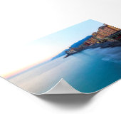 Sunset in Camogli Poster (Ecke)
