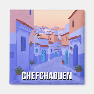 Sunset in Chefchaouen Marokko Reisen Magnet