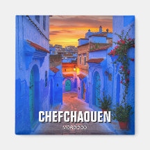 Sunset in Chefchaouen Marokko Reisen