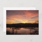 Sunset in Highland Glen Postkarte (Vorne/Hinten)