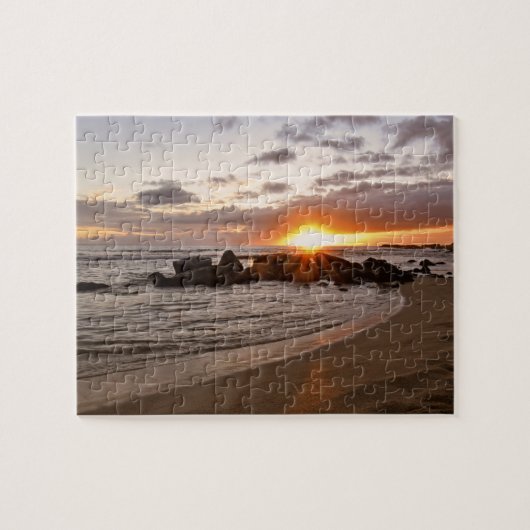 Sunset in Kauaii - Hawaii - 8x10 - 110 pc Puzzle (Horizontal)