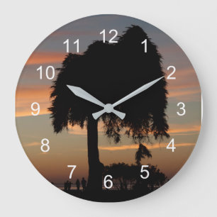 Sunset in La Jolla Große Wanduhr