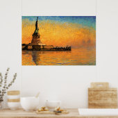 Sunset in Liberty Island Poster (Küche)