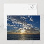 Sunset in Ligurien - Cinque Terre Postkarte (Vorne/Hinten)