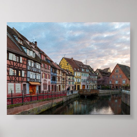 Sunset in Little Venice Colmar Poster (Vorne)