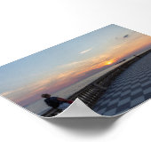Sunset in Livorno Poster (Ecke)
