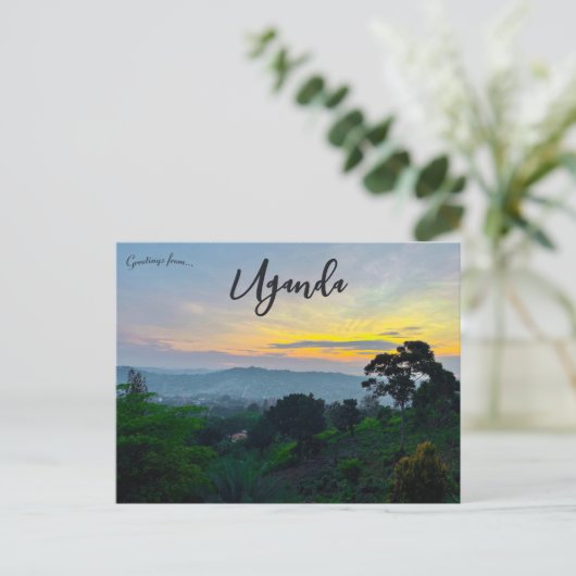 Sunset in Muyenga Katerera Uganda Postkarte (Stehend Vorderseite)