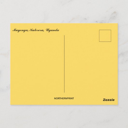 Sunset in Muyenga Katerera Uganda Postkarte (Rückseite)