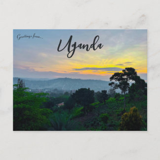 Sunset in Muyenga Katerera Uganda Postkarte
