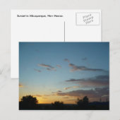 Sunset in New Mexico Postcard Postkarte (Vorne/Hinten)