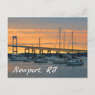 Sunset in Newport, Rhode Island Postkarte