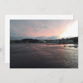 Sunset in Norwegen Grußkarte (Vorne/Hinten)