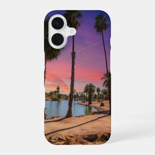 Sunset in Papago Park IPhone Case 16 Hülle (Rückseite)