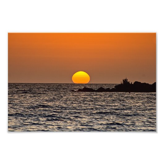 Sunset in Paphos, Zypern (2532) Fotodruck (Vorne)