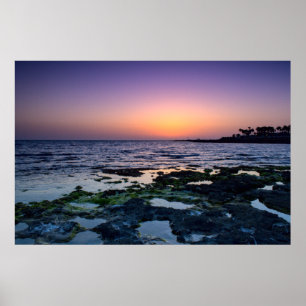 Sunset in Paphos, Zypern (2547) Poster
