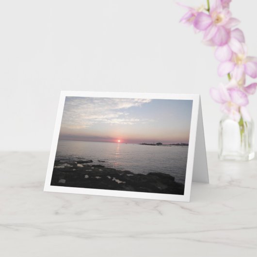 Sunset in Paphos, Zypern Karte (Orchidee)