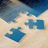 Sunset in Paris, Frankreich. Eiffelturm auf Seine Puzzle (Seite)