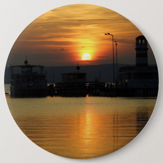 Sunset in Podersdorf Burgenland Button (Vorderseite)