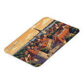 Sunset in Tallinn Estonia Travel Magnet (Linke Seite)