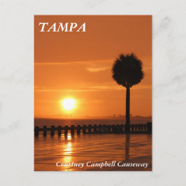 Sunset in Tampa Courtney Campbell Causeway Postkarte