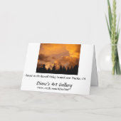 Sunset in the Sierras - Inspirational Card Karte (Rückseite)
