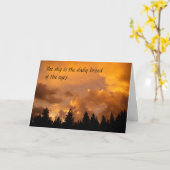 Sunset in the Sierras - Inspirational Card Karte (Gelbe Blume)