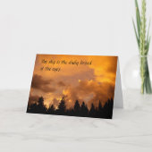 Sunset in the Sierras - Inspirational Card Karte (Vorderseite)