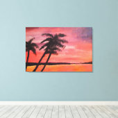 Sunset In The Tropics Leinwanddruck (Insitu (Holzboden))