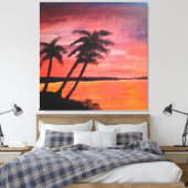 Sunset In The Tropics Leinwanddruck (Insitu (Schlafzimmer))