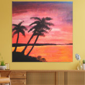 Sunset In The Tropics Leinwanddruck (Insitu (Wohnzimmer))