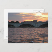Sunset in Washington D.C. Postcard Postkarte (Vorne/Hinten)