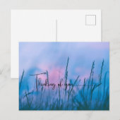 sunset in weeds  postkarte (Vorne/Hinten)