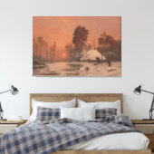  Sunset in winter  Leinwanddruck (Insitu (Schlafzimmer))