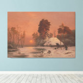  Sunset in winter  Leinwanddruck (Insitu (Holzboden))