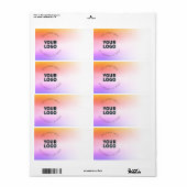 Sunset Inspiriert Ombre | Rücksendeadresse oder Pr (Vorne)