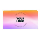 Sunset Inspiriert Ombre | Rücksendeadresse oder Pr (Vorne)