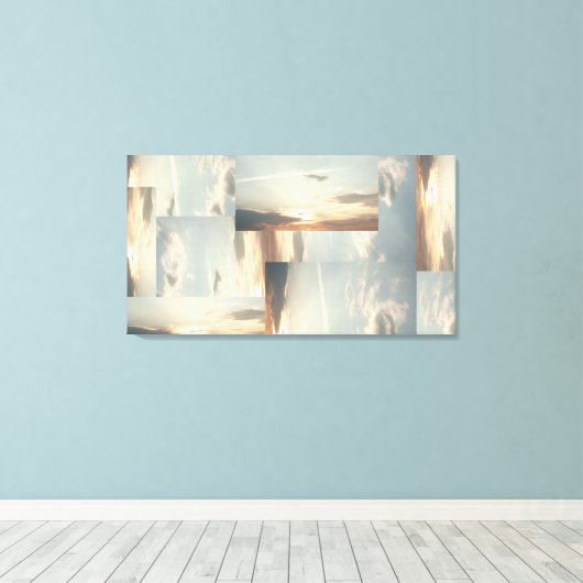Sunset-it-is-Stretched Canvas Print Leinwanddruck (Insitu (Holzboden))