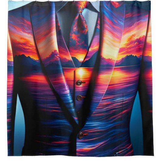 Sunset Jacket Duschvorhang (Vorderseite)