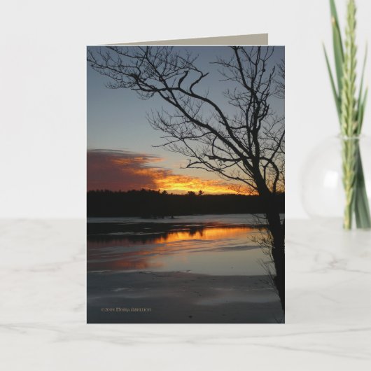 Sunset January 9th Karte (Vorderseite)