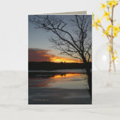 Sunset January 9th Karte (Gelbe Blume)