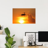 Sunset Jet Poster (Heimbüro)