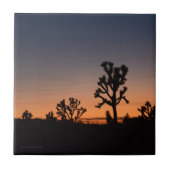 Sunset Joshua Trees Fliese (Vorderseite)