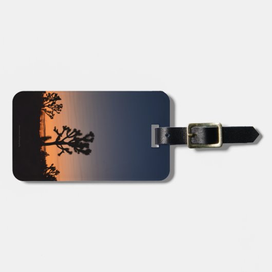 Sunset Joshua Trees Gepäckanhänger (Vorderseite horizontal)