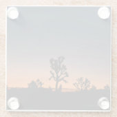 Sunset Joshua Trees Glasuntersetzer (Rückseite)