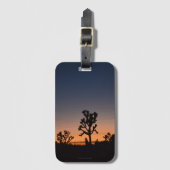 Sunset Joshua Trees Luggage Tag Gepäckanhänger (Vorderseite Vertikal)