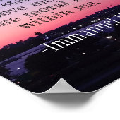 Sunset Kant Motivierend Quote Awe Poster (Ecke)